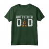 Rottie Dog Dad Ever - Funny Rottweiler Love-r Maglietta per Uomo - Ideale per Compleanno o Natale