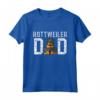 Rottie Dog Dad Ever - Funny Rottweiler Love-r Maglietta per Uomo - Ideale per Compleanno o Natale