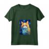 Donna Ragamuffin Gatto Notte Stellata - Maglietta con Collo a V Ideale per Amanti dei Gatti - Regalo Speciale per Natale e Compleanni