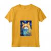 Donna Ragamuffin Gatto Notte Stellata - Maglietta con Collo a V Ideale per Amanti dei Gatti - Regalo Speciale per Natale e Compleanni