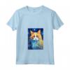 Donna Ragamuffin Gatto Notte Stellata - Maglietta con Collo a V Ideale per Amanti dei Gatti - Regalo Speciale per Natale e Compleanni