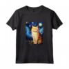 Ragamuffin Gatto Notte Stellata Pittura Mamma Papà Maglietta - Regalo Divertente per Amanti dei Gatti - Ideale per Natale, Ringraziamento o Compleanno