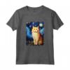 Ragamuffin Gatto Notte Stellata Pittura Mamma Papà Maglietta - Regalo Divertente per Amanti dei Gatti - Ideale per Natale, Ringraziamento o Compleanno