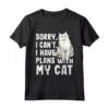 Scusa I Can't I Have Plans Con Il mio Ragamuffin Cat - Maglietta per Amanti dei Gatti - Regalo Divertente per Crazy Cat Lover