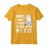 Scusa I Can't I Have Plans Con Il mio Ragamuffin Cat - Maglietta per Amanti dei Gatti - Regalo Divertente per Crazy Cat Lover