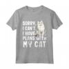 Scusa I Can't I Have Plans Con Il mio Ragamuffin Cat - Maglietta per Amanti dei Gatti - Regalo Divertente per Crazy Cat Lover