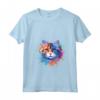 Donna Splash Art Ragamuffin - Faccia di gatto colorata Maglietta con Collo a V - Design Gatto Ragamuffin Unico e Artistico