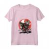 Donna Samurai Ragamuffin Gatto Giapponese Kawaii Ninja Cat - Maglietta con Collo a V - Design Unico per Amanti della Cultura Giapponese e dei Gatti