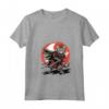 Donna Samurai Ragamuffin Gatto Giapponese Kawaii Ninja Cat - Maglietta con Collo a V - Design Unico per Amanti della Cultura Giapponese e dei Gatti