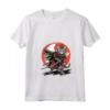 Donna Samurai Ragamuffin Gatto Giapponese Kawaii Ninja Cat - Maglietta con Collo a V - Design Unico per Amanti della Cultura Giapponese e dei Gatti