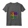 Donna Ragamuffin Cat Pop Art Design - Maglietta Colorata con Collo a V Ideale per Regali Fan Gatti - Perfetta per Natale, Compleanni o San Valentino