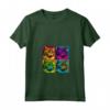 Donna Ragamuffin Cat Pop Art Design - Maglietta Colorata con Collo a V Ideale per Regali Fan Gatti - Perfetta per Natale, Compleanni o San Valentino