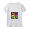 Donna Ragamuffin Cat Pop Art Design - Maglietta Colorata con Collo a V Ideale per Regali Fan Gatti - Perfetta per Natale, Compleanni o San Valentino