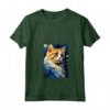 Donna Ragamuffin Gatto Notte Stellata Pittura Uomini Donne Bambini Maglietta con Collo a V - Regalo Carino per Amanti dei Gatti - Ideale per Natale o Compleanni