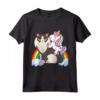 Unicorno Equitazione Ragamuffin Gatto Ragazzo Ragazze Ragazze Adolescenti Maglietta - Leggera e Divertente per Acquisti Online