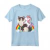 Unicorno Equitazione Ragamuffin Gatto Ragazzo Ragazze Ragazze Adolescenti Maglietta - Leggera e Divertente per Acquisti Online