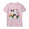 Unicorno Equitazione Ragamuffin Gatto Ragazzo Ragazze Ragazze Adolescenti Maglietta - Leggera e Divertente per Acquisti Online