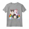 Unicorno Equitazione Ragamuffin Gatto Ragazzo Ragazze Ragazze Adolescenti Maglietta - Leggera e Divertente per Acquisti Online