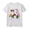Unicorno Equitazione Ragamuffin Gatto Ragazzo Ragazze Ragazze Adolescenti Maglietta - Leggera e Divertente per Acquisti Online
