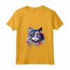 Donna Splash Art Ragamuffin - Faccia di Gatto Colorata Maglietta con Collo a V - Ideale per Amanti dei Gatti Ragamuffin