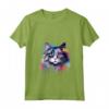 Donna Splash Art Ragamuffin - Faccia di Gatto Colorata Maglietta con Collo a V - Ideale per Amanti dei Gatti Ragamuffin