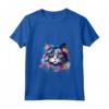 Donna Splash Art Ragamuffin - Faccia di Gatto Colorata Maglietta con Collo a V - Ideale per Amanti dei Gatti Ragamuffin