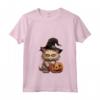Cappello da strega gatto Ragamuffin Divertente di Halloween - Maglietta con Collo a V per una Notte Spaventosa - Costume Unico per Dolcetto o Scherzetto