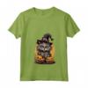 Cappello da strega a forma di gatto Ragamuffin - Maglietta con Collo a V per Halloween - Costume Divertente e Inquietante