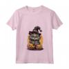 Cappello da strega a forma di gatto Ragamuffin - Maglietta con Collo a V per Halloween - Costume Divertente e Inquietante