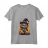 Cappello da strega a forma di gatto Ragamuffin - Maglietta con Collo a V per Halloween - Costume Divertente e Inquietante