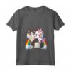 Donna Unicorno Equitazione Ragamuffin Gatto Ragazzo Ragazze Ragazze Adolescenti - Maglietta con Collo a V Leggera e Fantastica