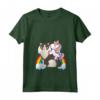 Donna Unicorno Equitazione Ragamuffin Gatto Ragazzo Ragazze Ragazze Adolescenti - Maglietta con Collo a V Leggera e Fantastica