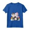 Donna Unicorno Equitazione Ragamuffin Gatto Ragazzo Ragazze Ragazze Adolescenti - Maglietta con Collo a V Leggera e Fantastica