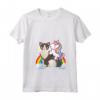 Donna Unicorno Equitazione Ragamuffin Gatto Ragazzo Ragazze Ragazze Adolescenti - Maglietta con Collo a V Leggera e Fantastica