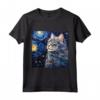 Ragamuffin Cat Notte stellata - Maglietta Gatto Ragamuffin per Veri Amanti - Ideale per Regali Personalizzati