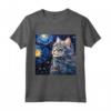 Ragamuffin Cat Notte stellata - Maglietta Gatto Ragamuffin per Veri Amanti - Ideale per Regali Personalizzati