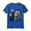 Ragamuffin Cat Notte stellata - Maglietta Gatto Ragamuffin per Veri Amanti - Ideale per Regali Personalizzati