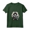 Donna Gatto Ninja Giapponese Kawaii Ragamuffin Samurai Maglietta con Collo a V - Design Unico per Appassionati di Gatti e Cultura Giapponese