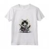 Donna Gatto Ninja Giapponese Kawaii Ragamuffin Samurai Maglietta con Collo a V - Design Unico per Appassionati di Gatti e Cultura Giapponese