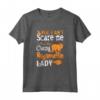Donna You Can't Scare Crazy Ragamuffin Lady - Maglietta Halloween Leggera e Divertente - Ideale come Regalo di Halloween
