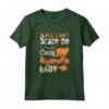 Donna You Can't Scare Crazy Ragamuffin Lady - Maglietta Halloween Leggera e Divertente - Ideale come Regalo di Halloween