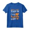 Donna You Can't Scare Crazy Ragamuffin Lady - Maglietta Halloween Leggera e Divertente - Ideale come Regalo di Halloween