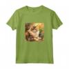 Ragamuffin Gatto Giardino Fiori Pittura - Maglietta per Amanti dei Gatti Ragamuffin - Regalo Unico per Mamma o Papà