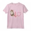 Ragamuffin Cat Heartbeat ECG - Maglietta divertente per amanti dei gatti Ragamuffin - Regalo unico per compleanno, Natale o San Valentino