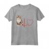 Ragamuffin Cat Heartbeat ECG - Maglietta divertente per amanti dei gatti Ragamuffin - Regalo unico per compleanno, Natale o San Valentino