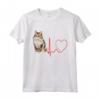 Ragamuffin Cat Heartbeat ECG - Maglietta divertente per amanti dei gatti Ragamuffin - Regalo unico per compleanno, Natale o San Valentino