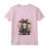 Donna Ragamuffin Cat Samurai Kawaii Ninja Maglietta - Design unico con Collo a V - Ideale per gli Amanti della Cultura Giapponese