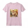Ragamuffin - Dipinto con Gatto e Fiori da Giardino - Maglietta per Amanti dei Gatti - Ideale per Regalo Unico