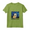 Donna Carino RagaMuffin Gatto In Un Cielo Stellato Notte Pittura Maglietta con Collo a V - Ideale Regalo per Amanti dei Gatti - Perfetta per Compleanni e Feste