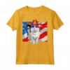 Ragamuffin Cat 4 luglio Bandiera Americana Patriottica Maglietta - Design Divertente per Uomini, Donne e Bambini